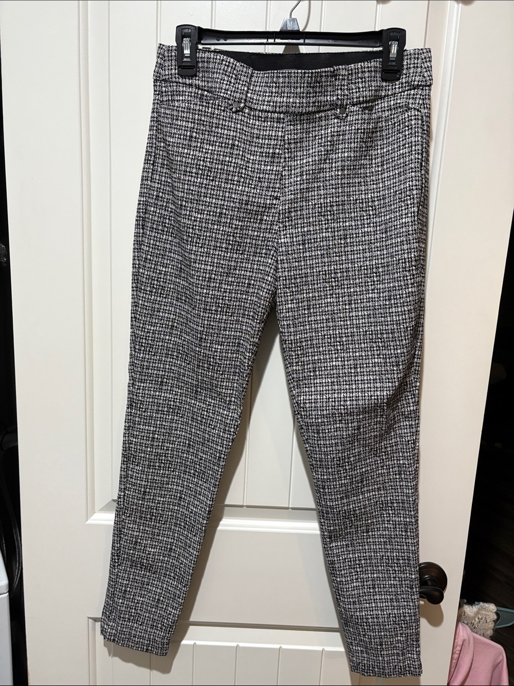 Women’s Grey Patterned Dress Pants